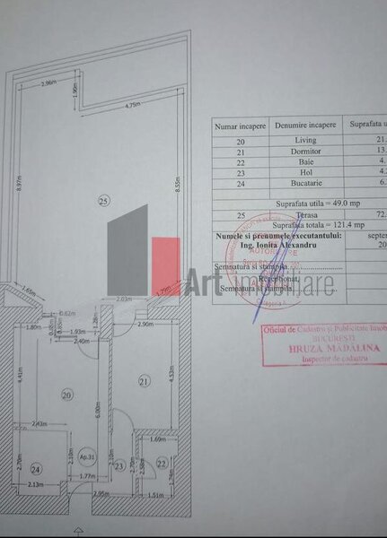 Floreasca, apartament 2 camere premium cu terasa de 72 mp, langa parcul Cinema Floreasca